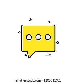 Message icon design vector 