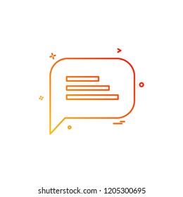 Message icon design vector 
