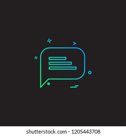 Message icon design vector 
