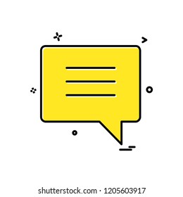Message icon design vector