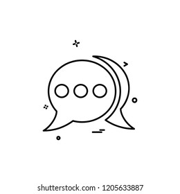 Message icon design vector