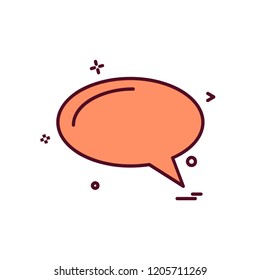 Message icon design vector