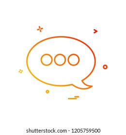 Message icon design vector