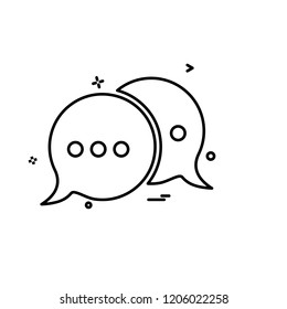 Message icon design vector 