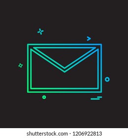 Message icon design vector