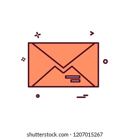 Message icon design vector