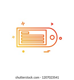 Message icon design vector