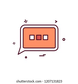 Message icon design vector