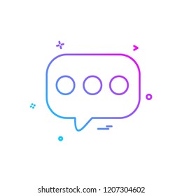 Message icon design vector