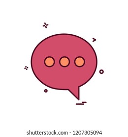 Message icon design vector