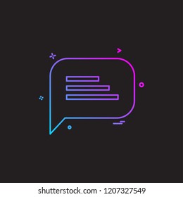 Message icon design vector 