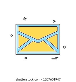 Message icon design vector
