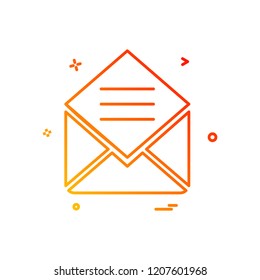 Message icon design vector
