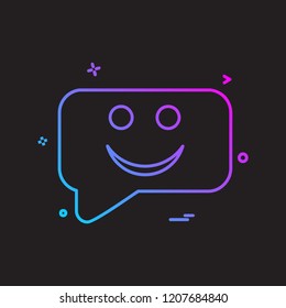 Message icon design vector