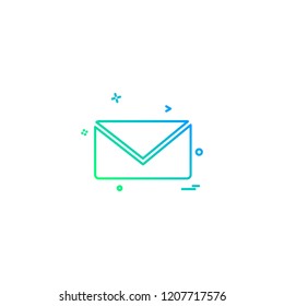 Message icon design vector 