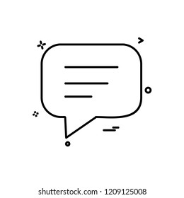 Message icon design vector
