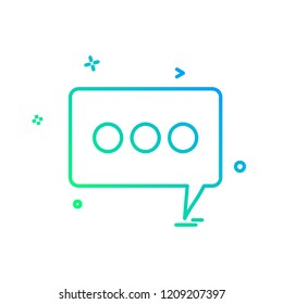 Message icon design vector