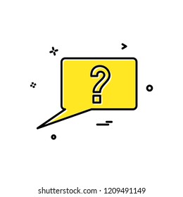 Message icon design vector