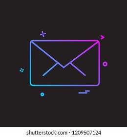 Message icon design vector
