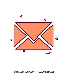 Message icon design vector