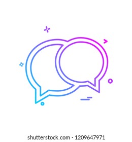 Message icon design vector