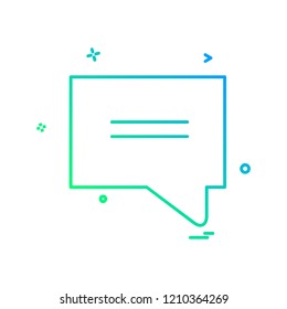 Message icon design vector
