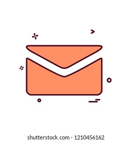Message icon design vector