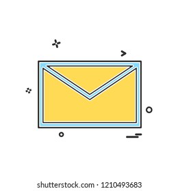 Message icon design vector