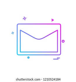 Message icon design vector