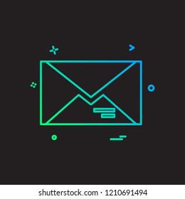 Message icon design vector