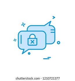 Message icon design vector