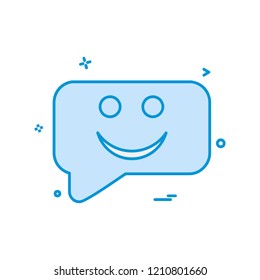 Message icon design vector