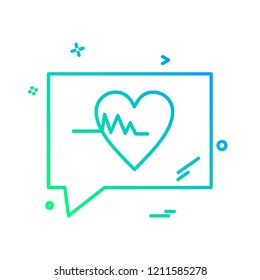 Message icon design vector