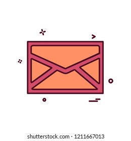 Message icon design vector
