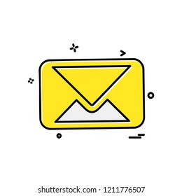 Message icon design vector