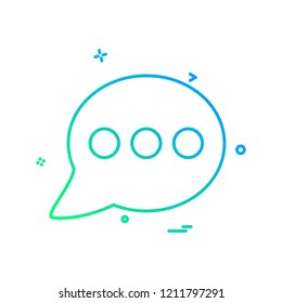Message icon design vector