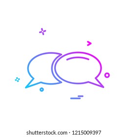 Message icon design vector