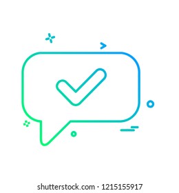 Message icon design vector