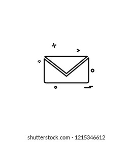 Message icon design vector 