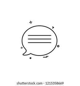 Message icon design vector 