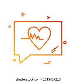Message icon design vector