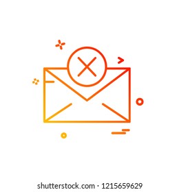 Message icon design vector