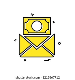 Message icon design vector