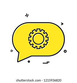 Message icon design vector