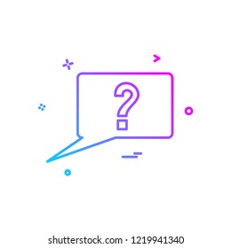 Message icon design vector