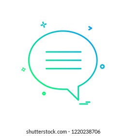 Message icon design vector