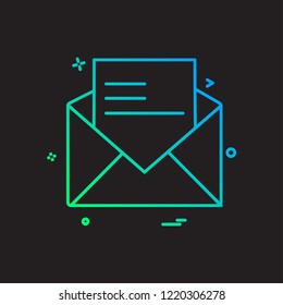 Message icon design vector