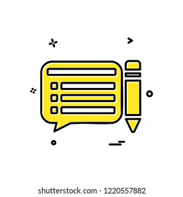 Message icon design vector