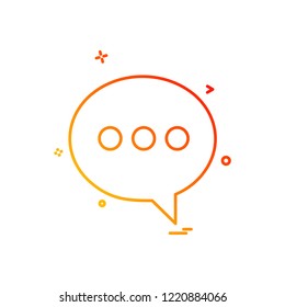 Message icon design vector
