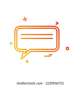 Message icon design vector